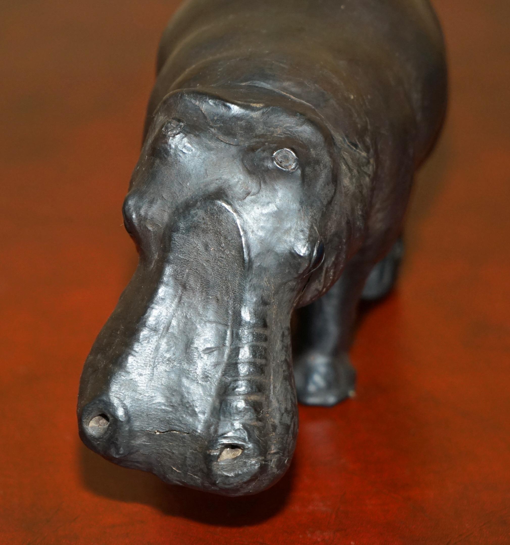 PANTALLA INFANTIL PEQUEÑA LIBERTY'S LONDON OMERSA DE CUERO MARRON HIPPOPOTAMUS Cuero en venta