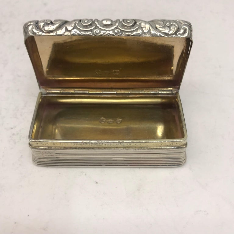 Small Initialed Antique Silver Box by John Betteridge at 1stDibs