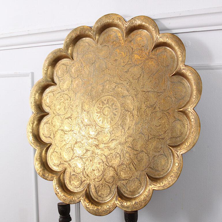 Late 20th Century Small Inlaid Folding Table