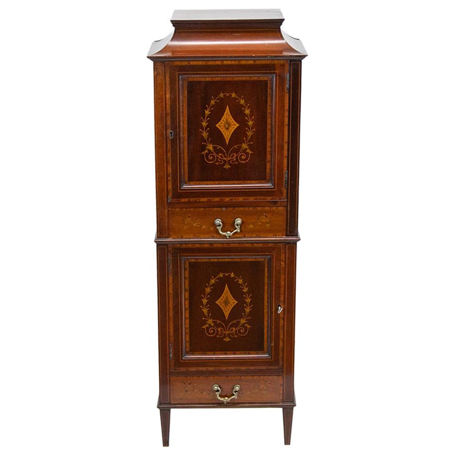 Small inlaid Mahogany Cabinet