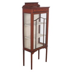 Small Inlaid Mahogany Display Cabinet