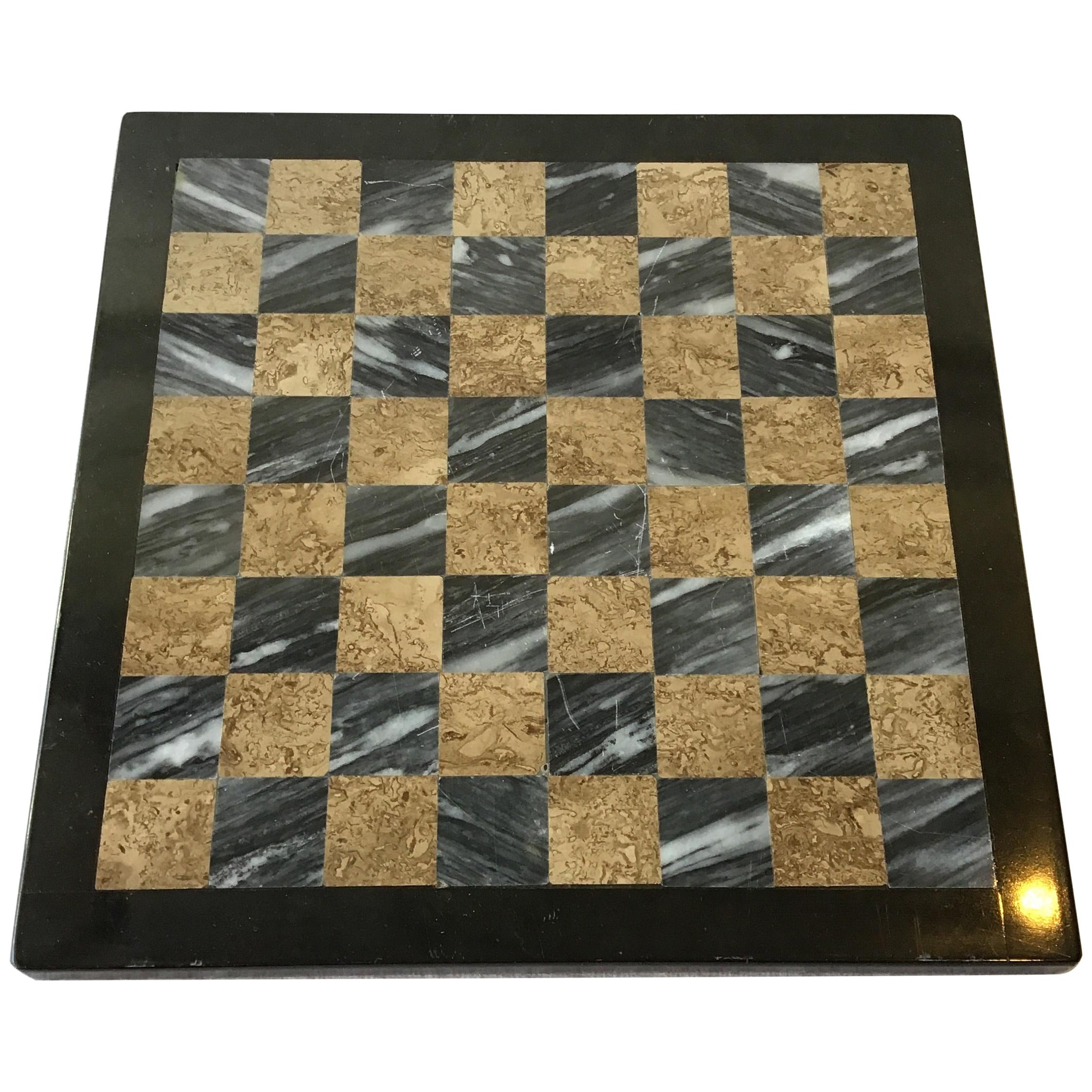 Small Inlaid Marble Chess Board