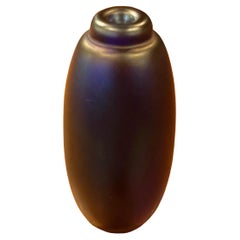 Small Iridescent Art Glass Bud Vase 