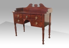 Small Irish Georgian Antique Mahogany Side Board