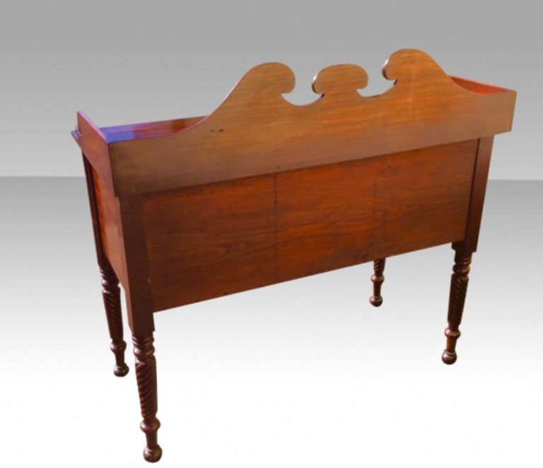 Small Irish Antique Mahogany Side Board For Sale at 1stDibs
