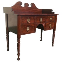 Small Irish Georgian Antique Mahogany Side Board
