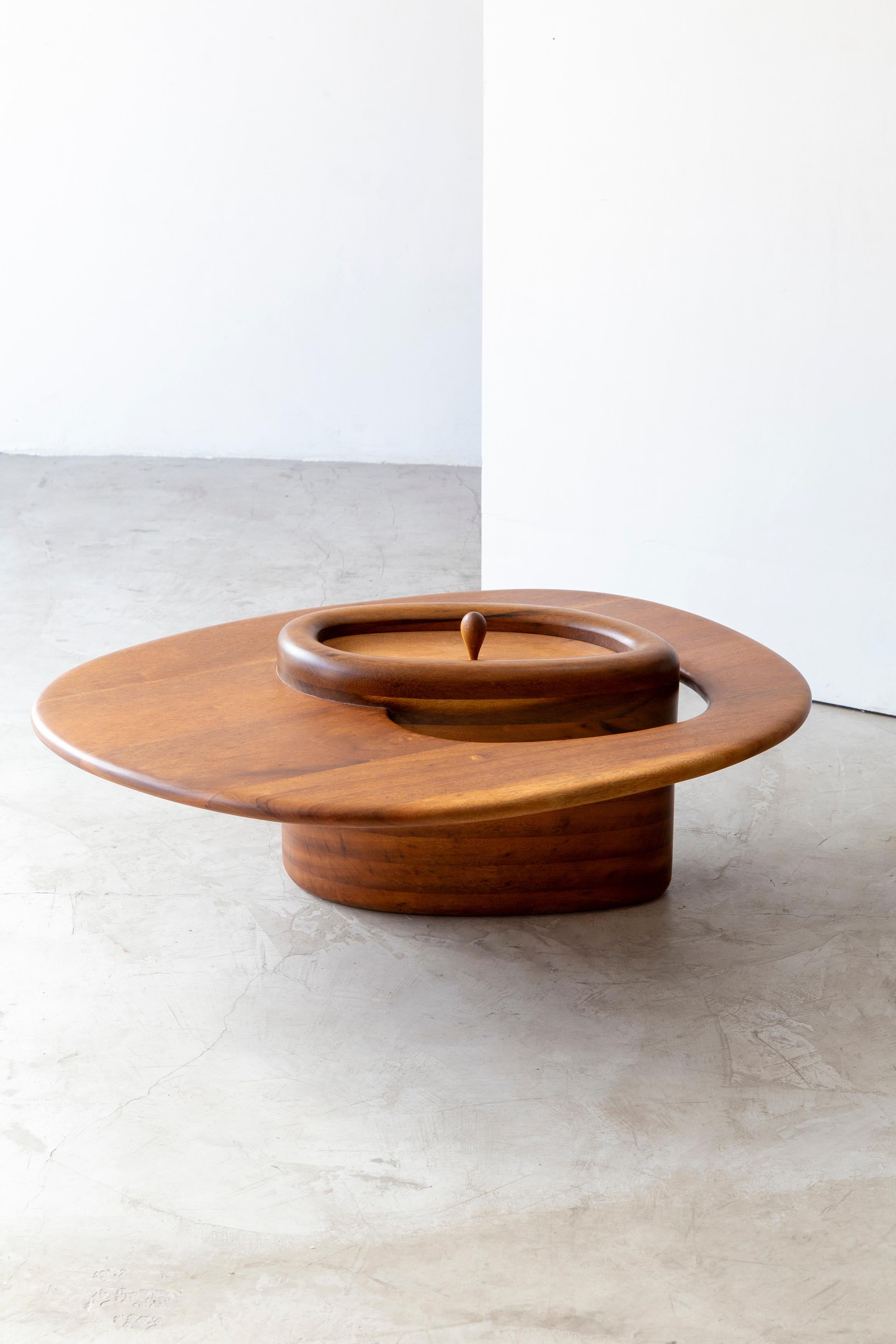 Small Ita Center Table by Estudio Prosa
Dimensions: W 80 x D 60 x H 26 cm
Materials: Wood.

The Prosa studio is a space formed by architects, designers and carpenters who seek the best development in the coexistence of their areas, of projects for