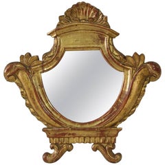 Small Italian 18th Century Giltwood Neoclassical Mirror