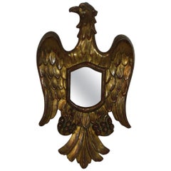 Small Italian, 19th Century, Neoclassical Eagle Mirror