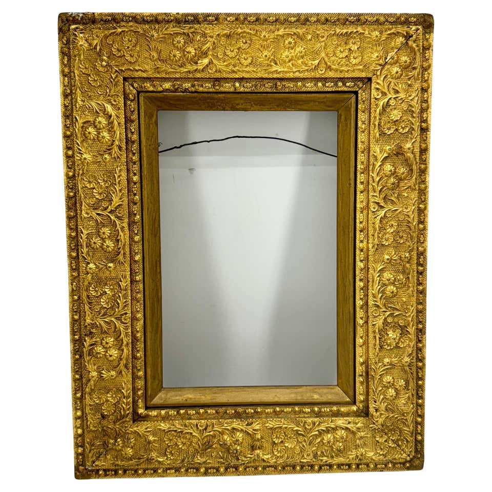 Large French 20th Century Carved Gilt Wood Frame, Rococo Style For Sale ...