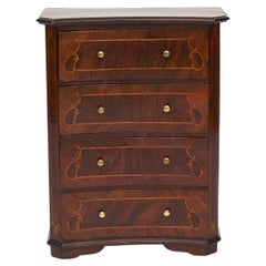 Small Italian Baroque Chest of Drawers in Walnut