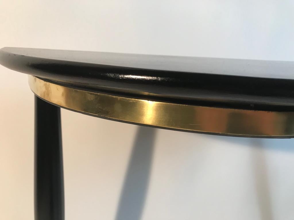 Brass  Small italian console from the 1950s For Sale