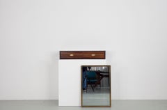 Small Italian Console with a Mirror by Mobili Permanente Cantù in the 1950s