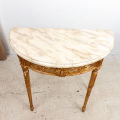 Small Italian Gilt Console Table