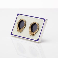 Small Italian Mid-20th Century Double Silver and Enamel Photo Frame