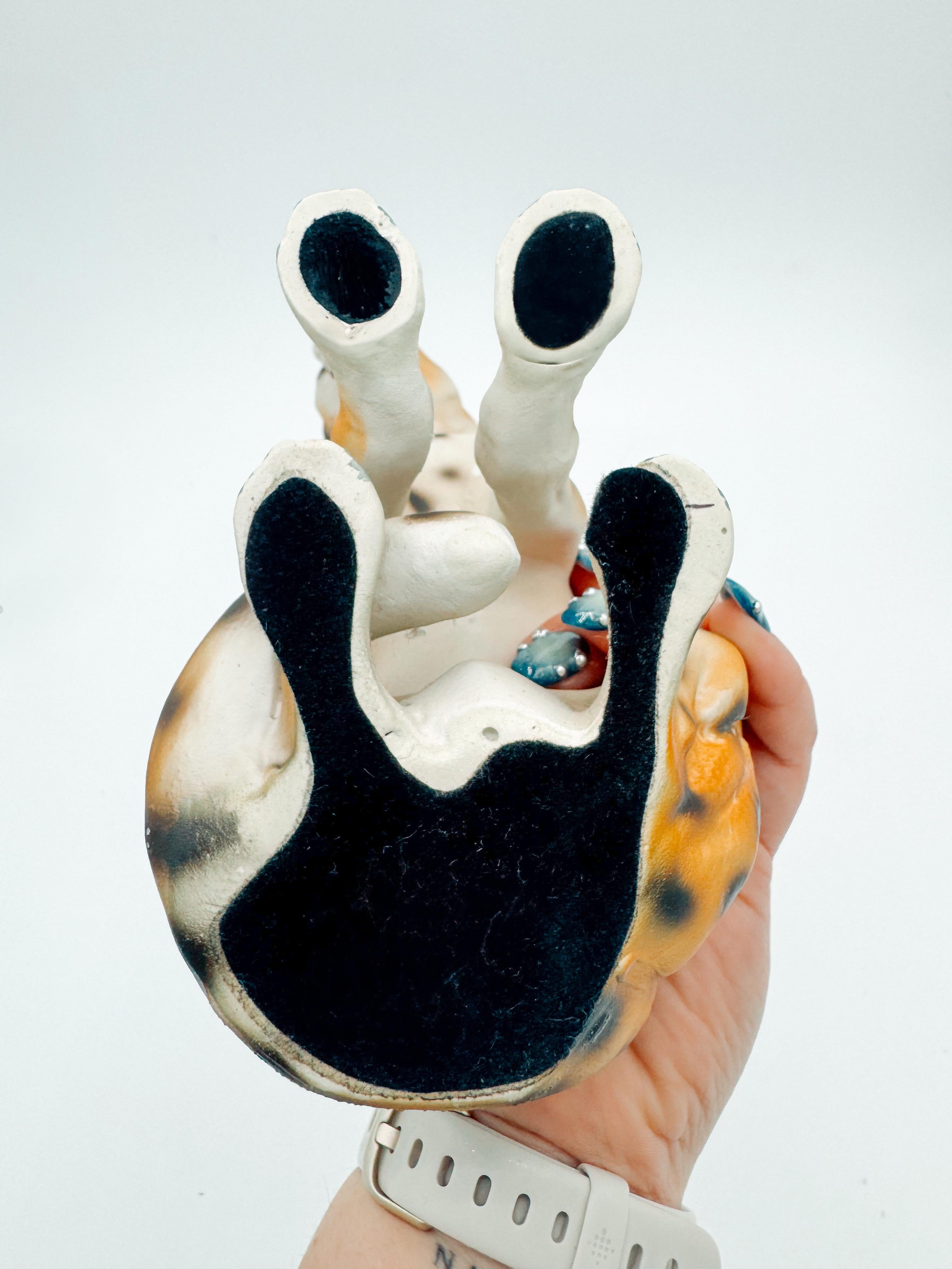 Piccola scultura italiana di ghepardo in ceramica di metà secolo, finitura opaca in vendita 5