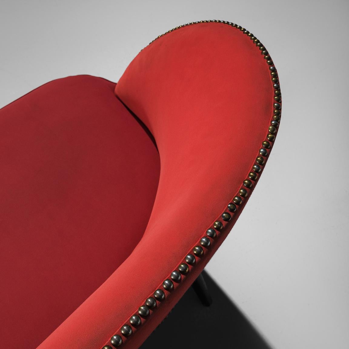 Sofá Italiano Tapizado Rojo en venta 3