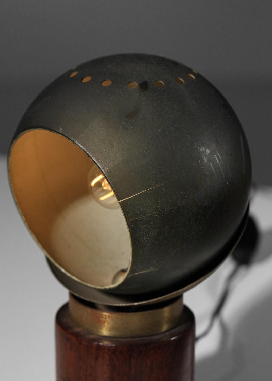 Mid-Century Modern small Italian table lamp from the 60's eyeball 