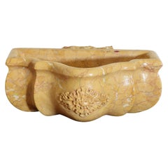 Small Italian Verona Marble Font or Basin