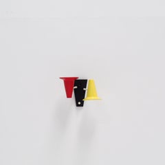 Small Italian Vintage Wall Lamp with Colorful Shades