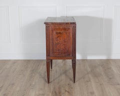 Small Italian Walnut Chest of Drawers with Two Drawers, Late 18th–Early 19th Cen
