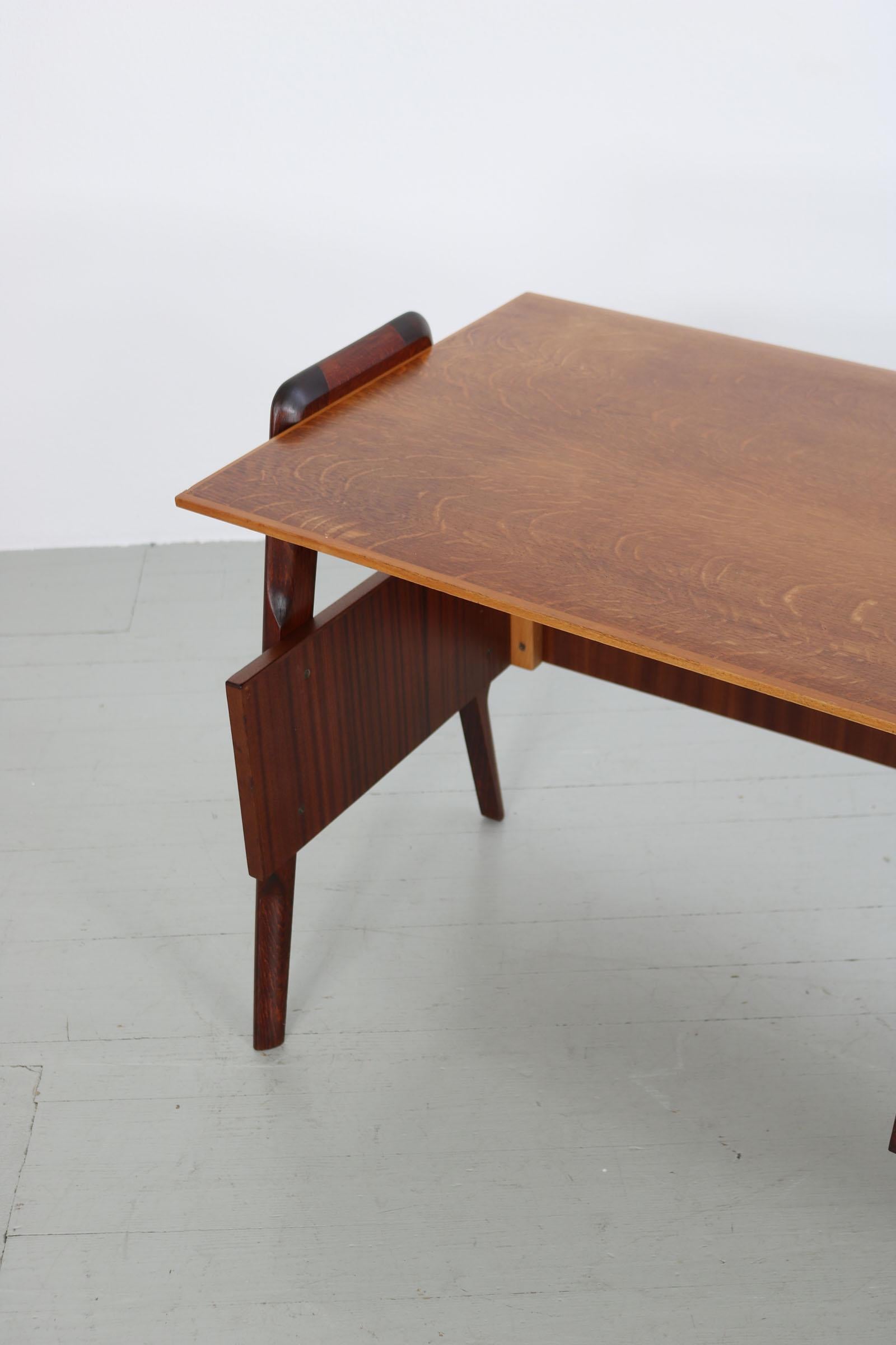 Small Italian Writing Desk with Two Drawers, 1950s 9