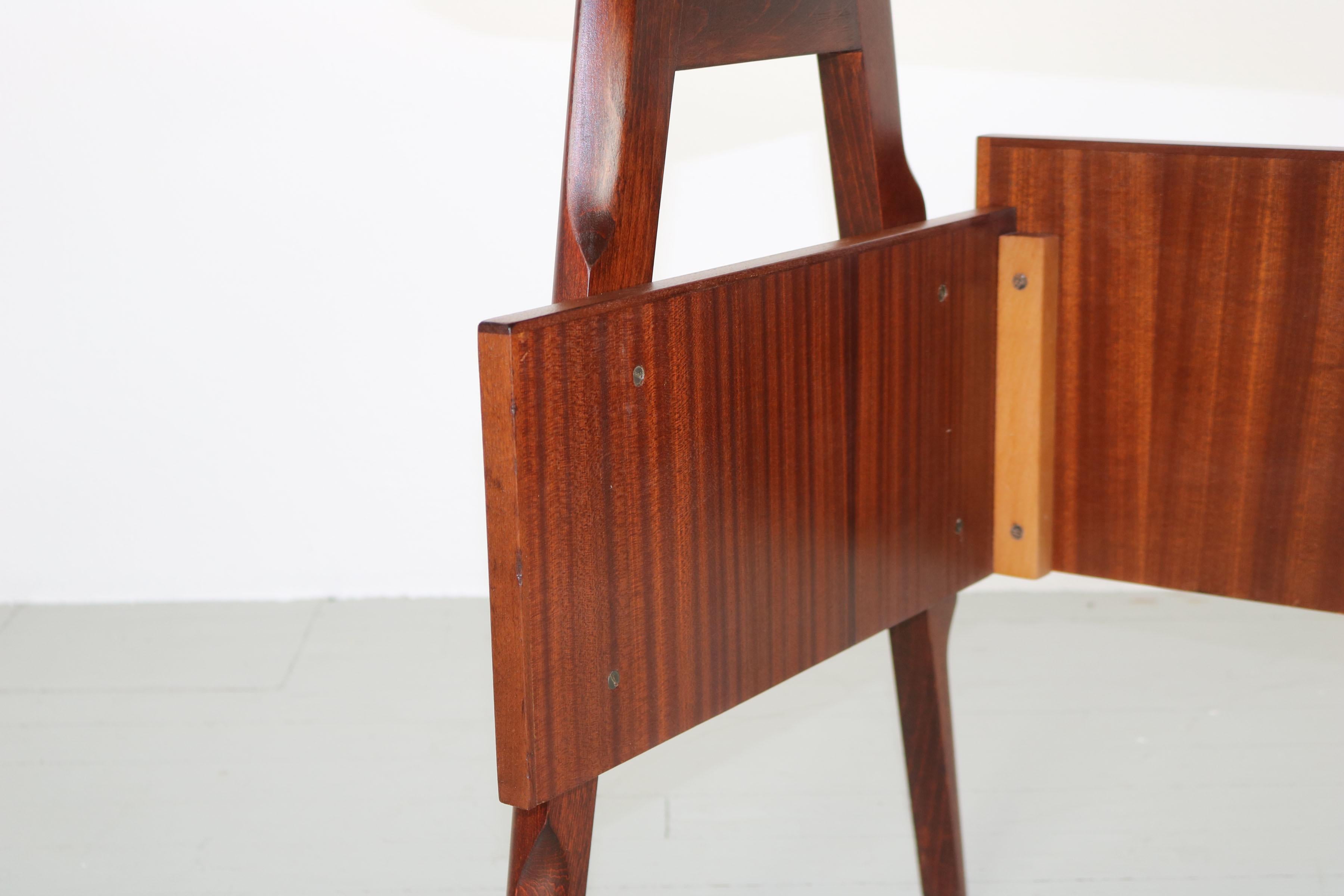 Small Italian Writing Desk with Two Drawers, 1950s 10