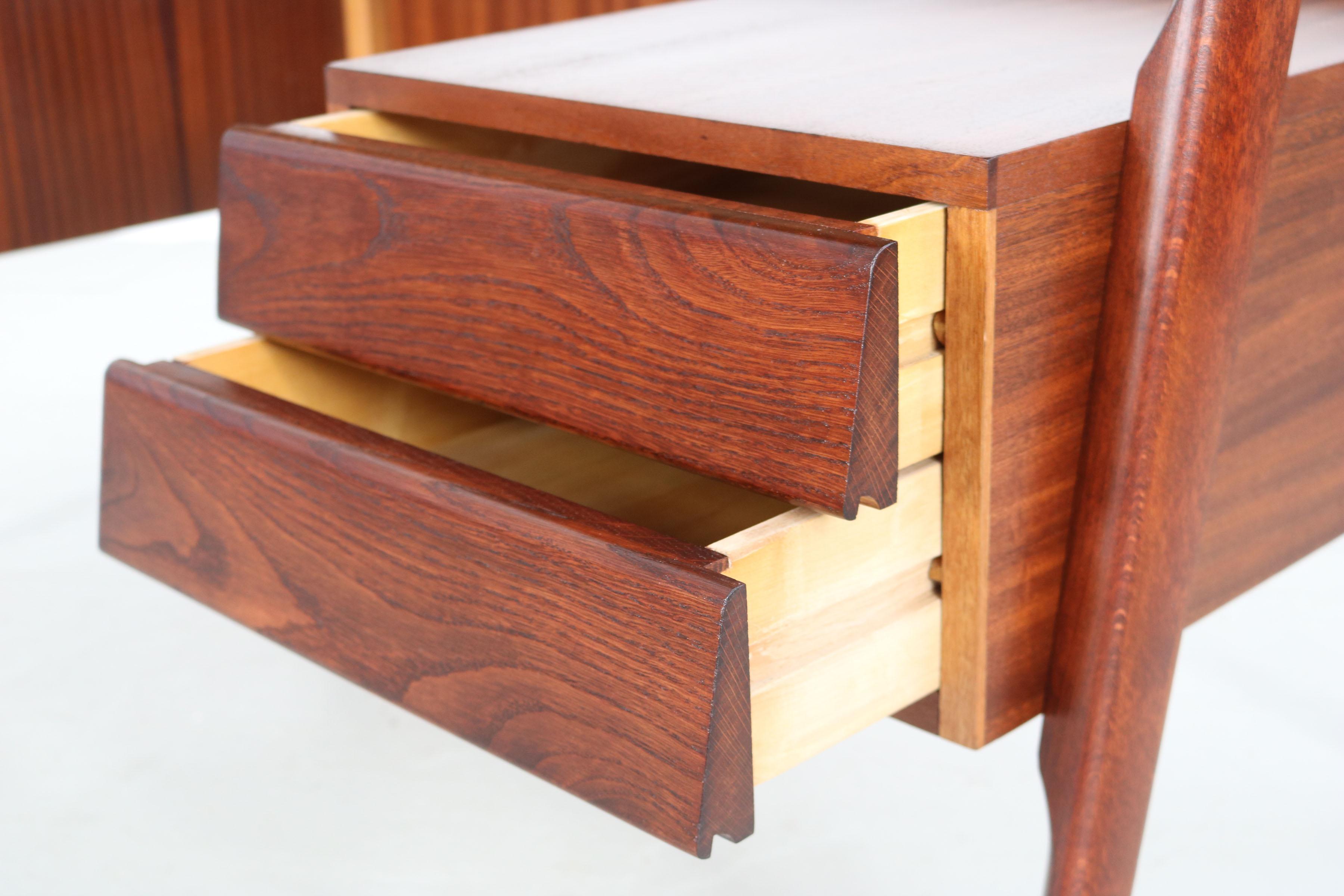 Small Italian Writing Desk with Two Drawers, 1950s 14