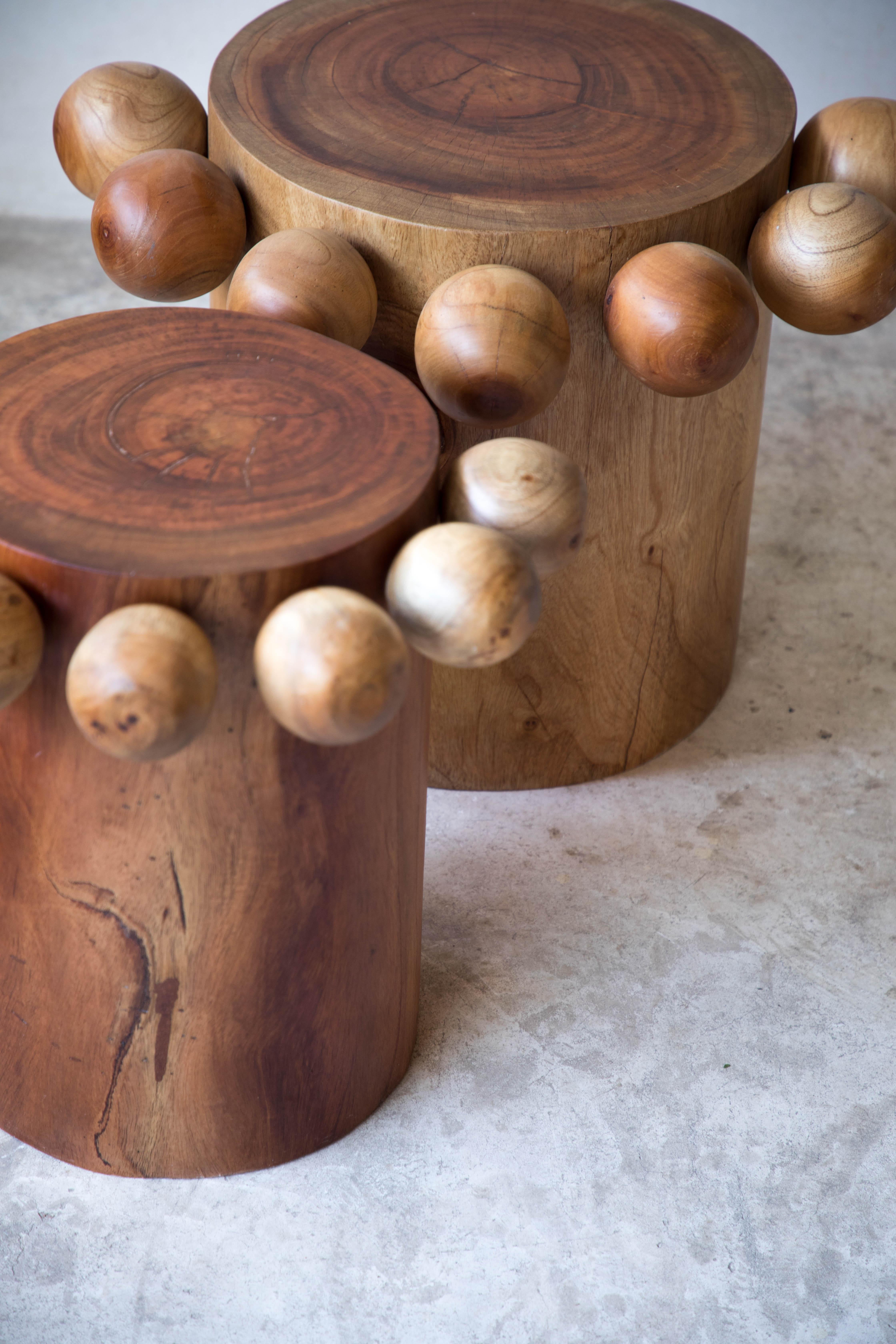 Small Jabin totem with spheres by Daniel Orozco
Material: Solid jabin wood.
Dimensions: D 38.1 x H 45.7 cm
Available in 2 sizes: 50 x 45, 38 x 45 cm.

Solid jabin wood Totem with spheres, matte finish. Handmade by Mexican artisans.

Daniel