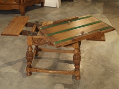 Small Jacobean Style Side Table with Extending Leaves