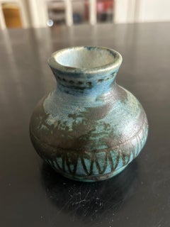 Jarrón de cerámica moderno de mediados de siglo de Jacques Blin, Francia, años 50