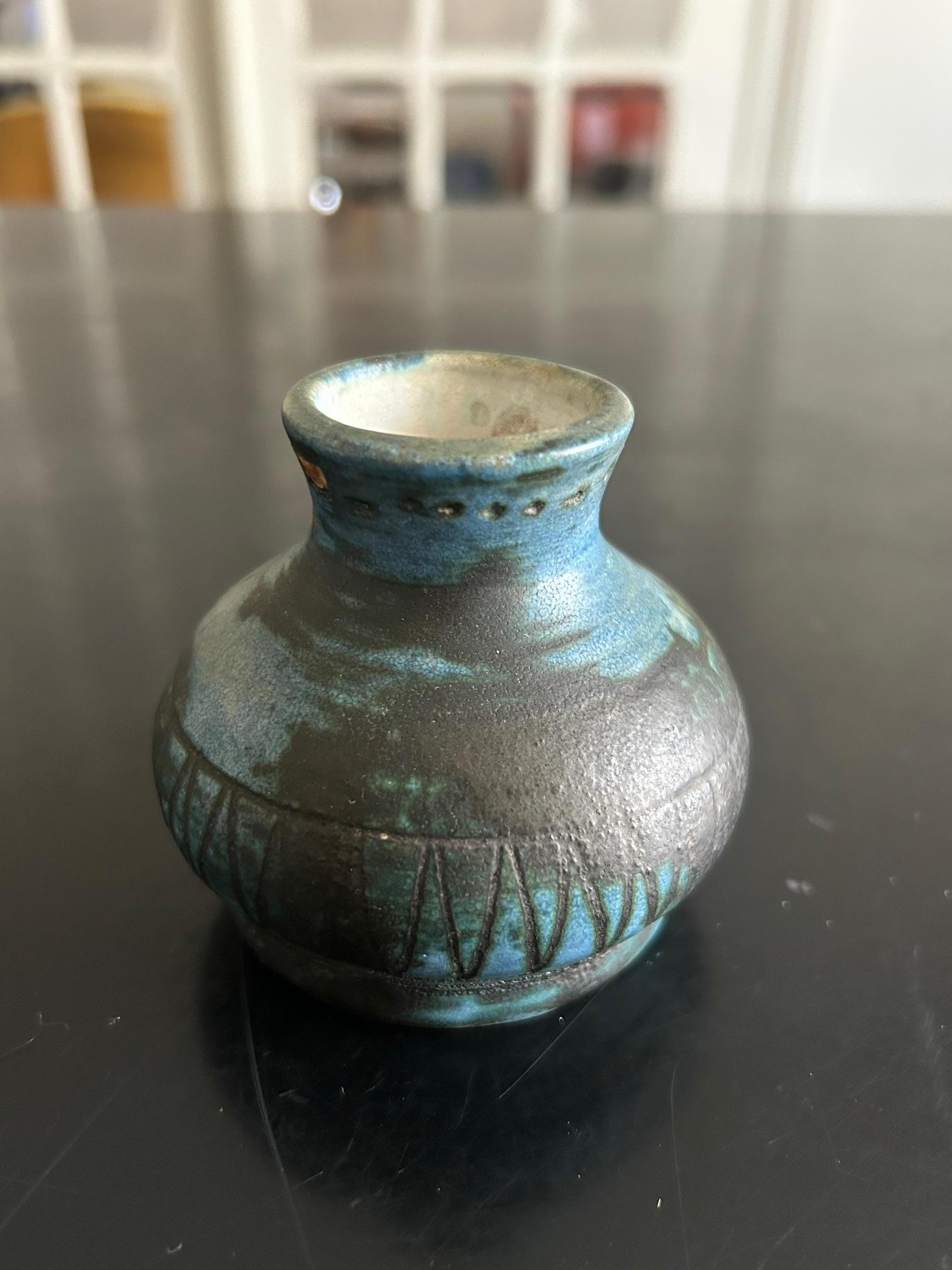 jarrón pequeño Jacques Blin Cerámico en venta