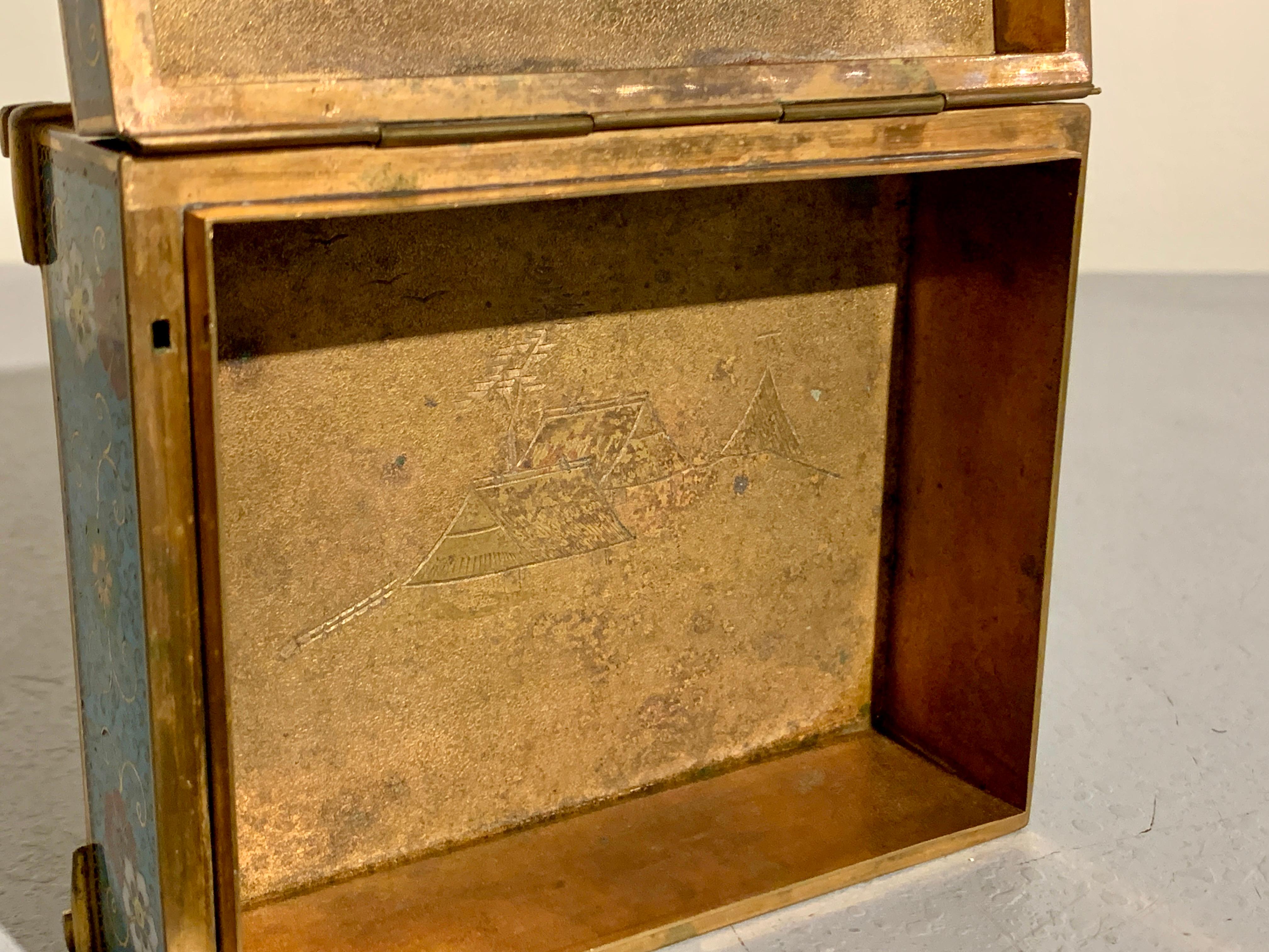 Small Japanese Cloisonne Box by Ando, Meiji Period, circa 1910, Japan 8