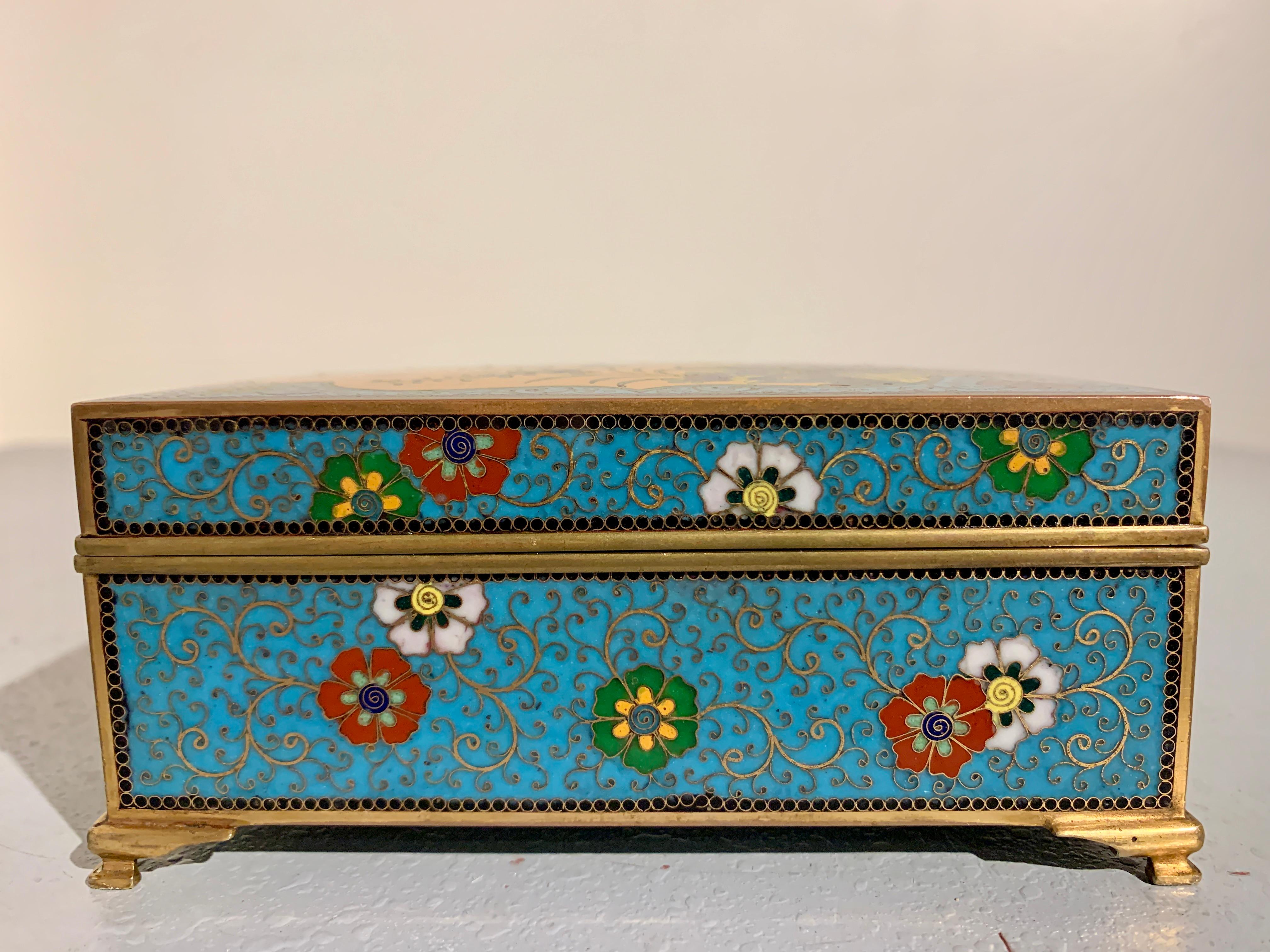 Small Japanese Cloisonne Box by Ando, Meiji Period, circa 1910, Japan 2