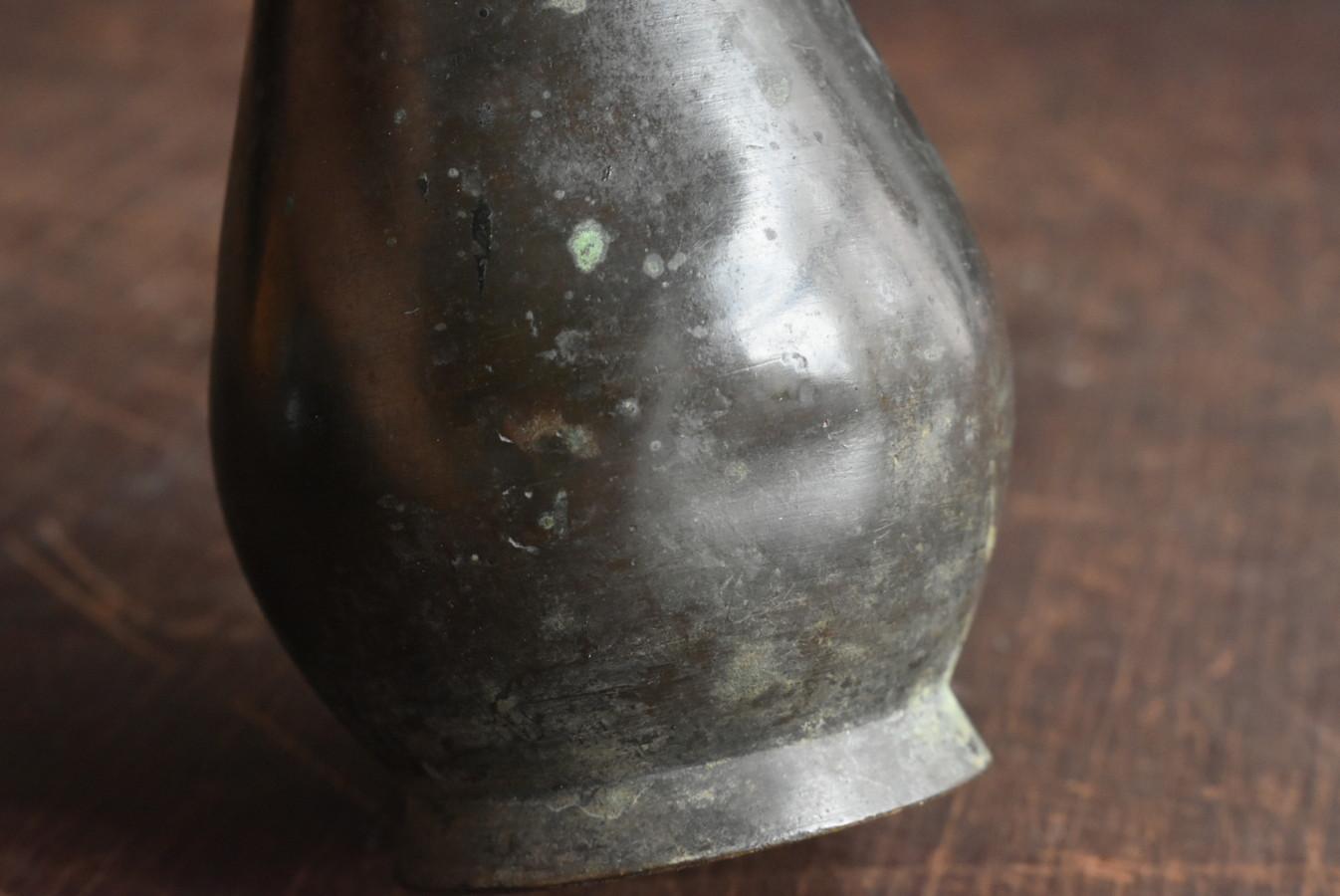 Small Japanese copper vase made in the late Edo period / 1750-1868 / Flower vase For Sale 11