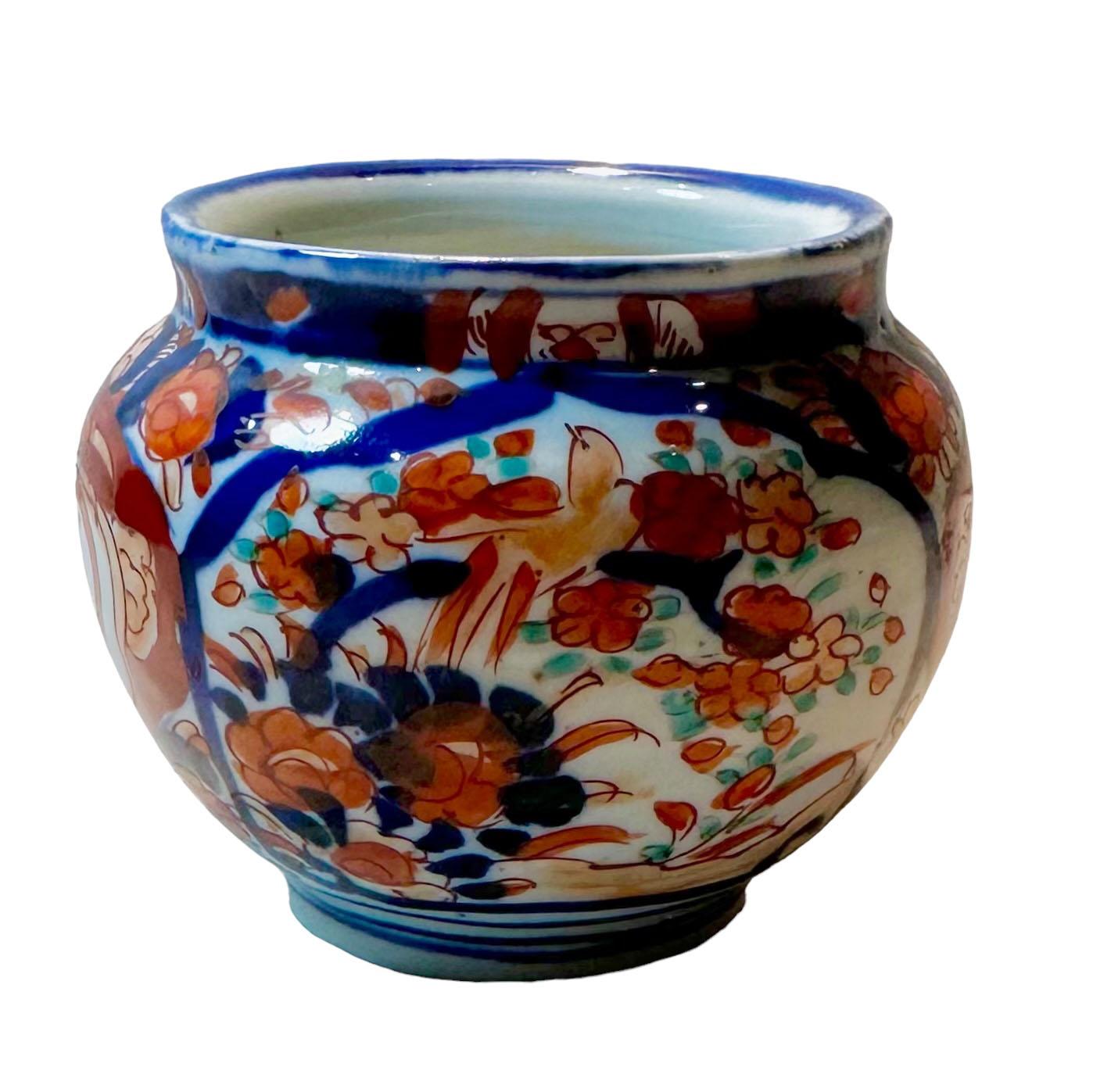 Late 19th Century Small Japanese Imari Jardiniere For Sale