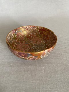 Small Japanese Millefleur Satsuma bowl with Shimazu crest