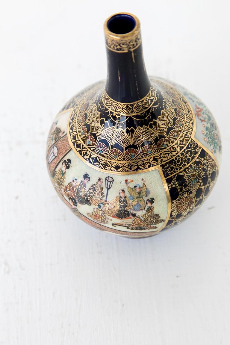 Small Japanese Satsuma Vase at 1stDibs