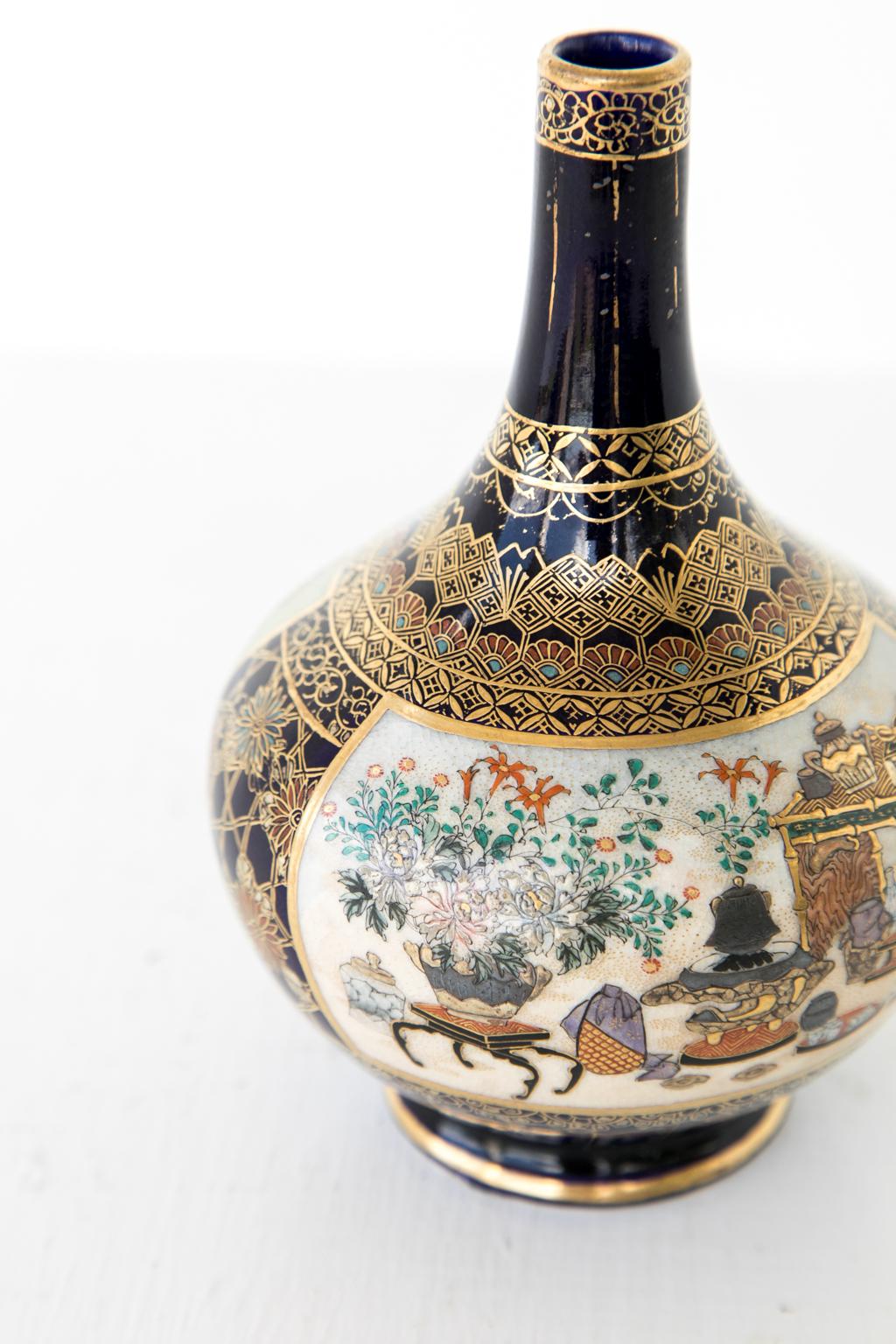Late 19th Century Small Japanese Satsuma Vase