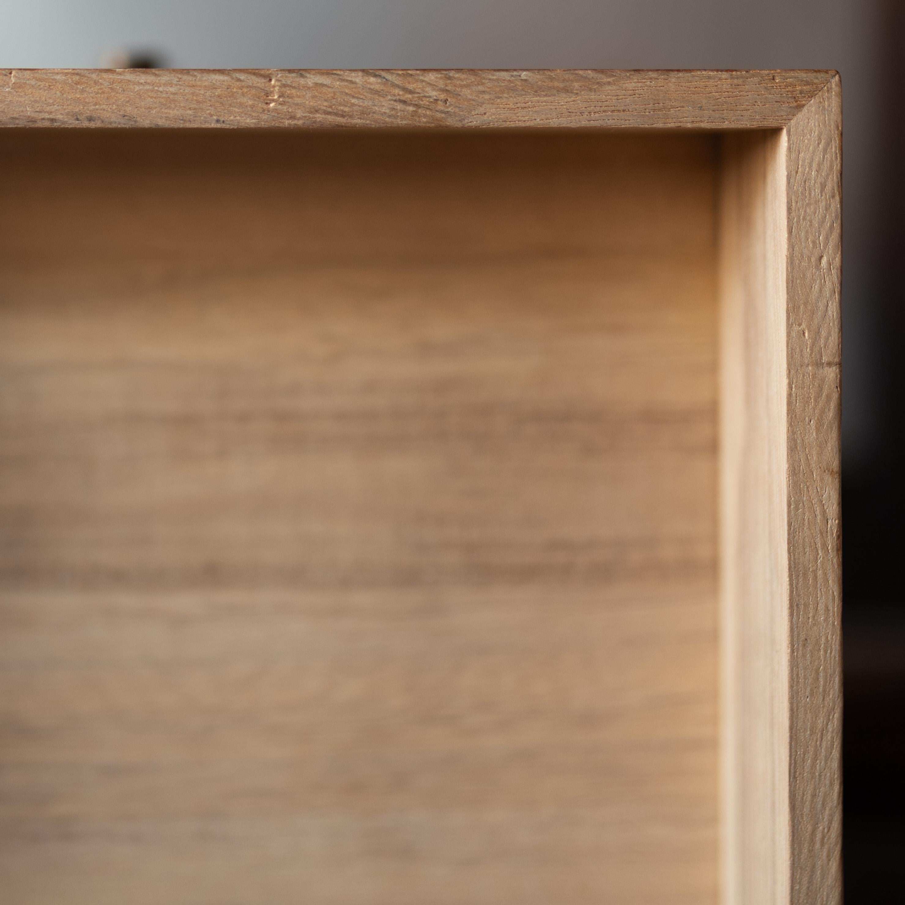 Small Japanese Wooden Box with Drawers and Floral Design, Japan, 20th Century For Sale 6