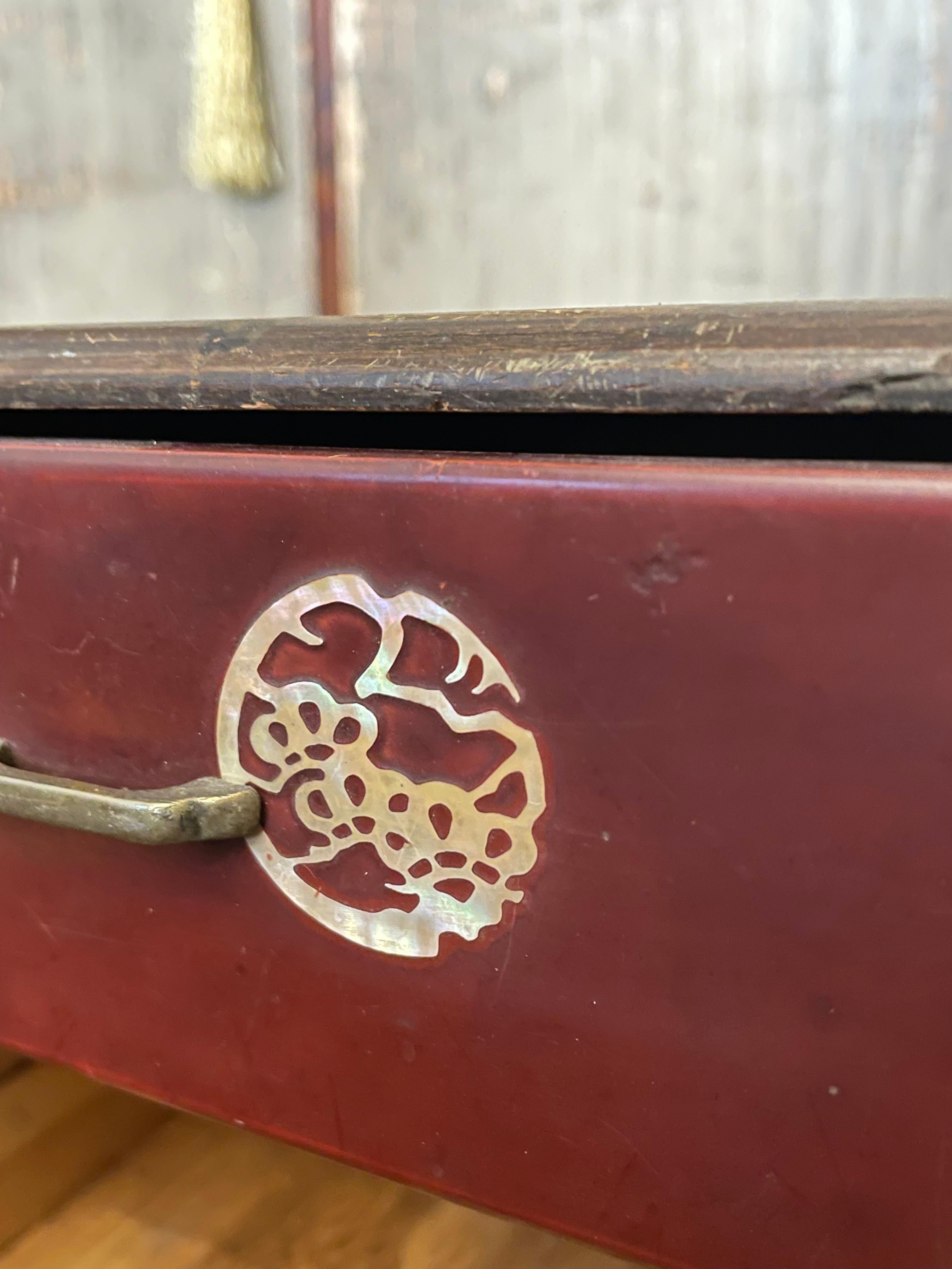 Small Japanese Wooden Cupboards 1970s For Sale 6