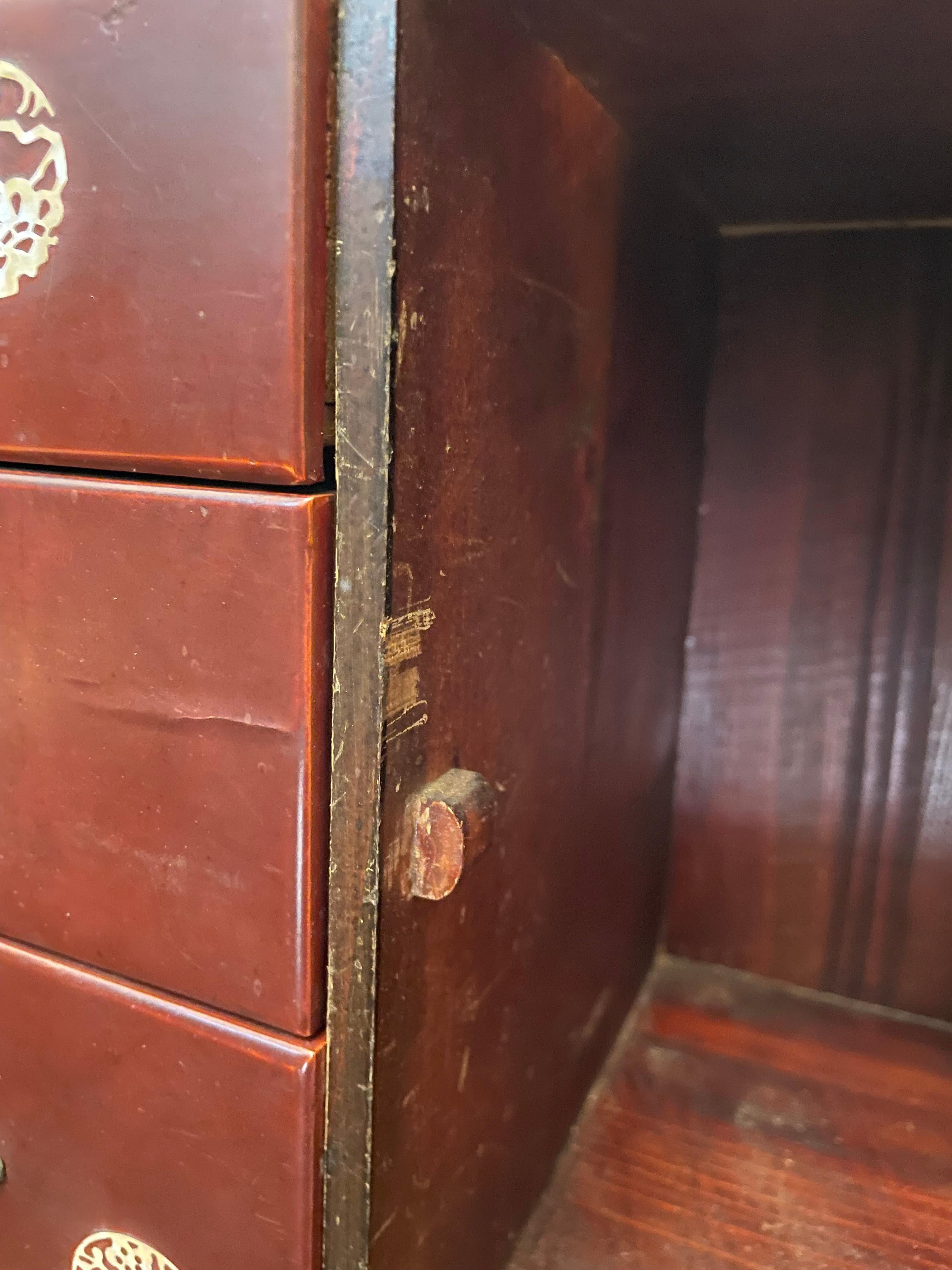 Small Japanese Wooden Cupboards 1970s For Sale 8