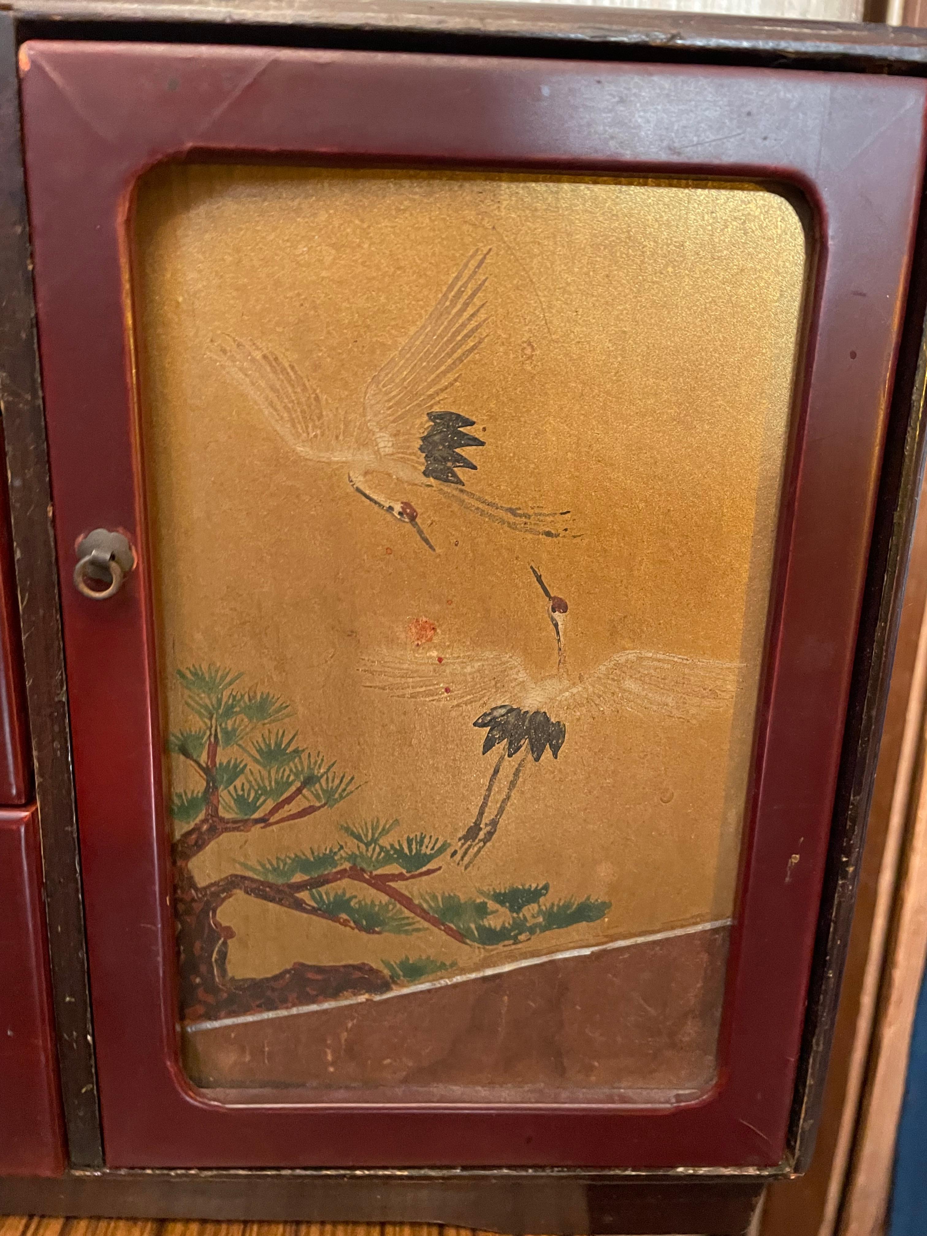 Small Japanese Wooden Cupboards 1970s For Sale 10