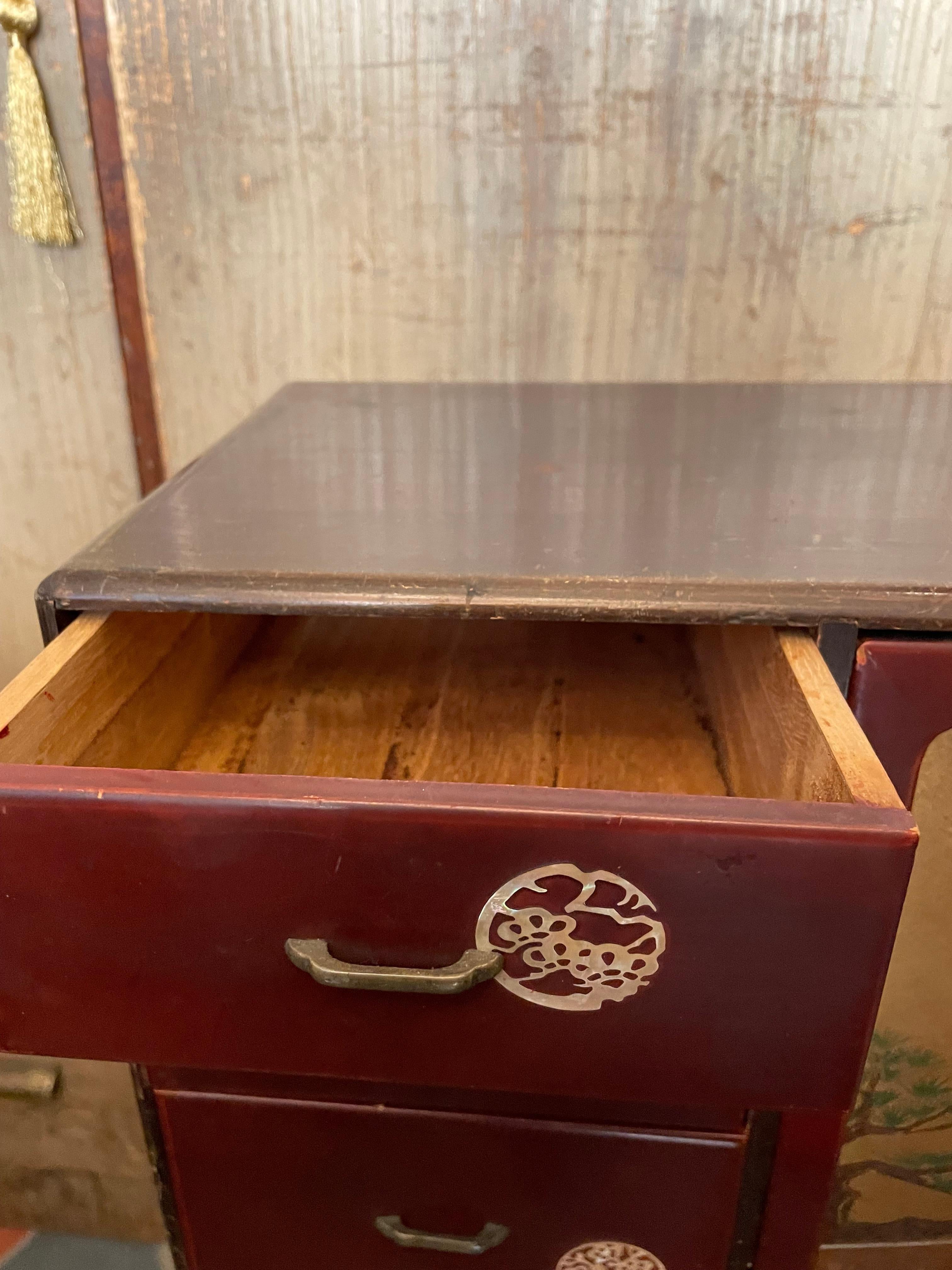 Small Japanese Wooden Cupboards 1970s For Sale 11
