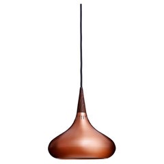 Small Jo Hammerborg 'Orient' Pendant for Fritz Hansen in Copper and Rosewood