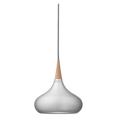 Pequeña lámpara colgante Jo Hammerborg 'Orient' para Fritz Hansen en aluminio y roble