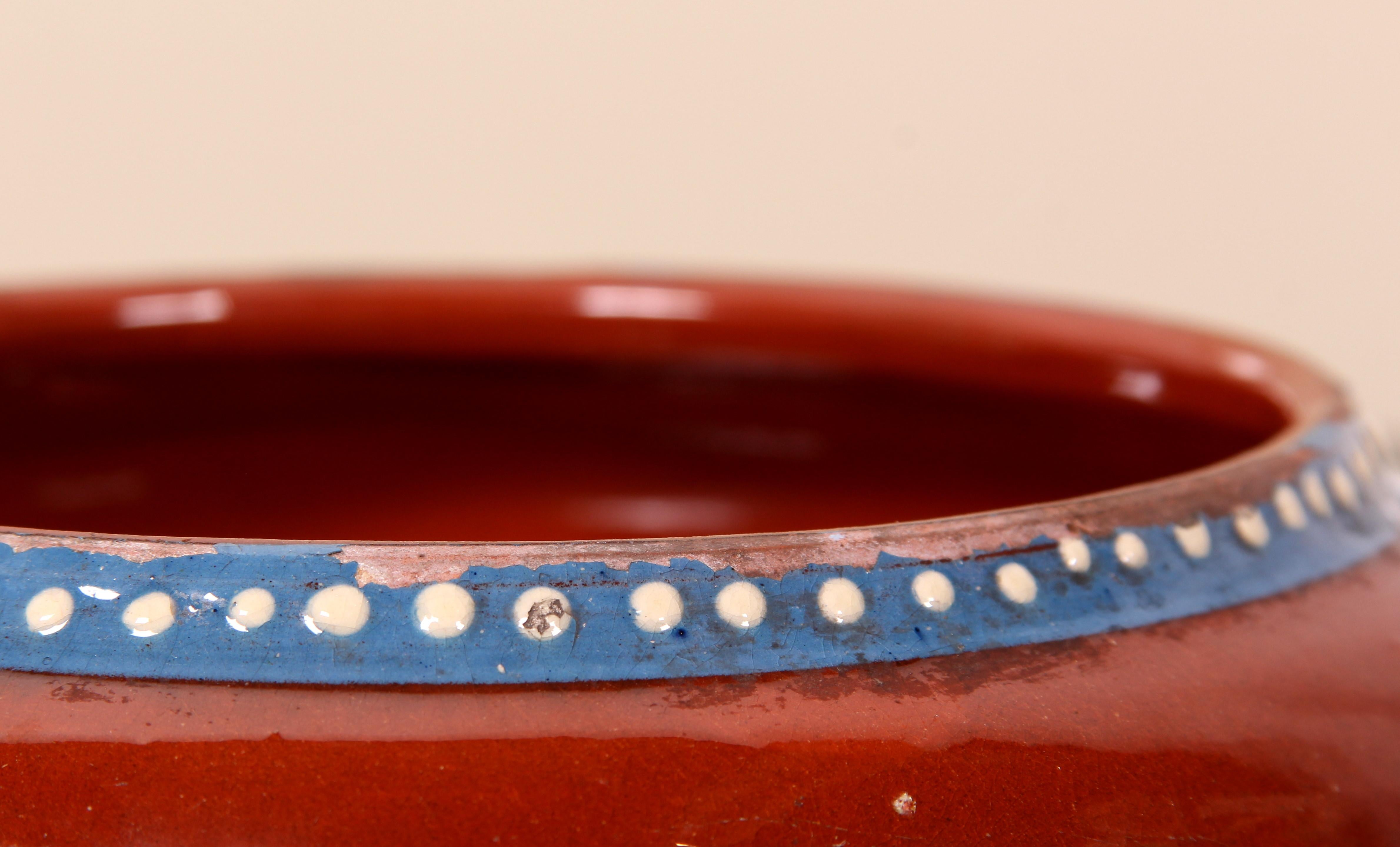 small Jugendstil Austrian Art Nouveau bowl ar. 1910 lion crest red clay signed For Sale 1
