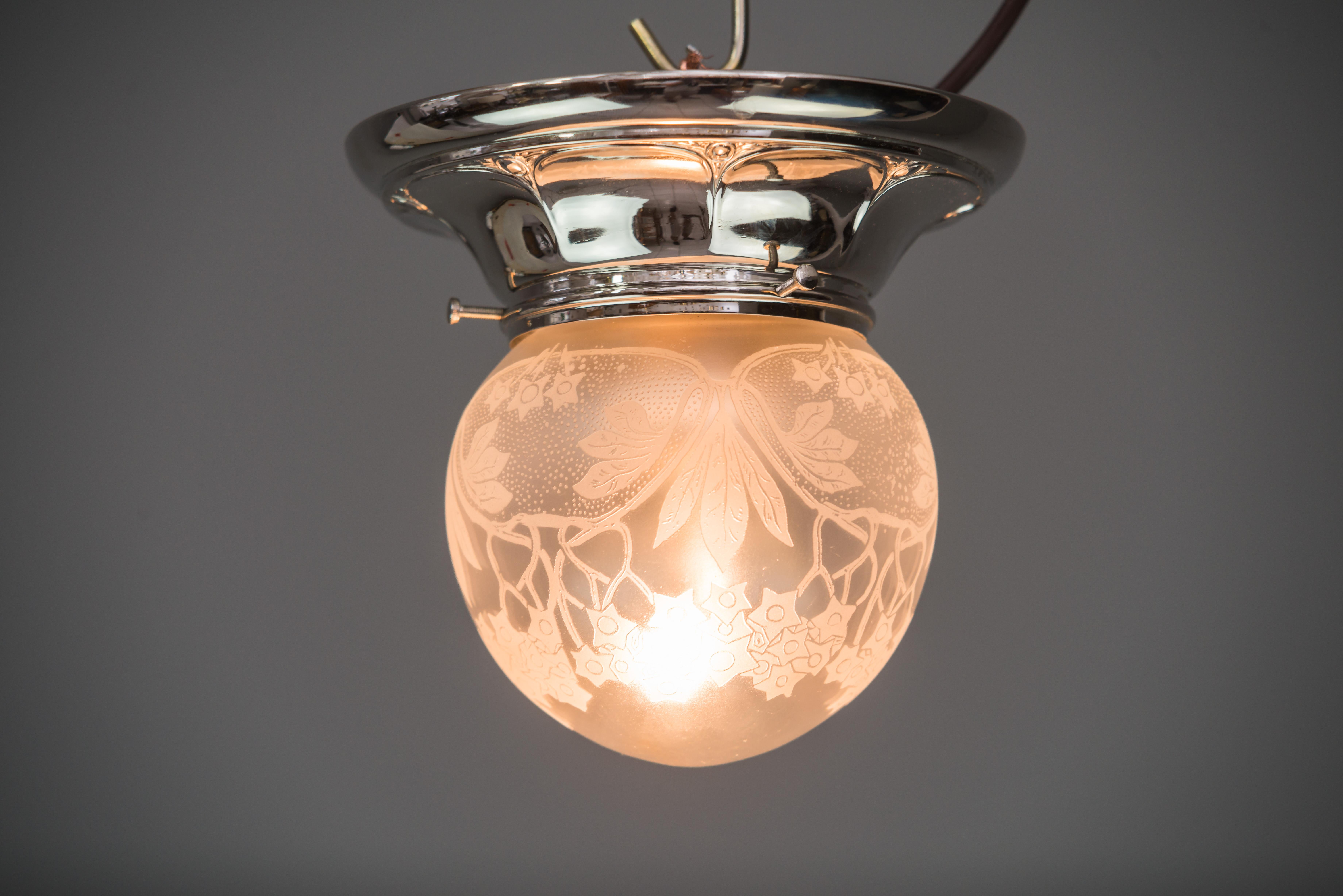Early 20th Century Small Jugendstil Ceiling Lamp, circa 1907