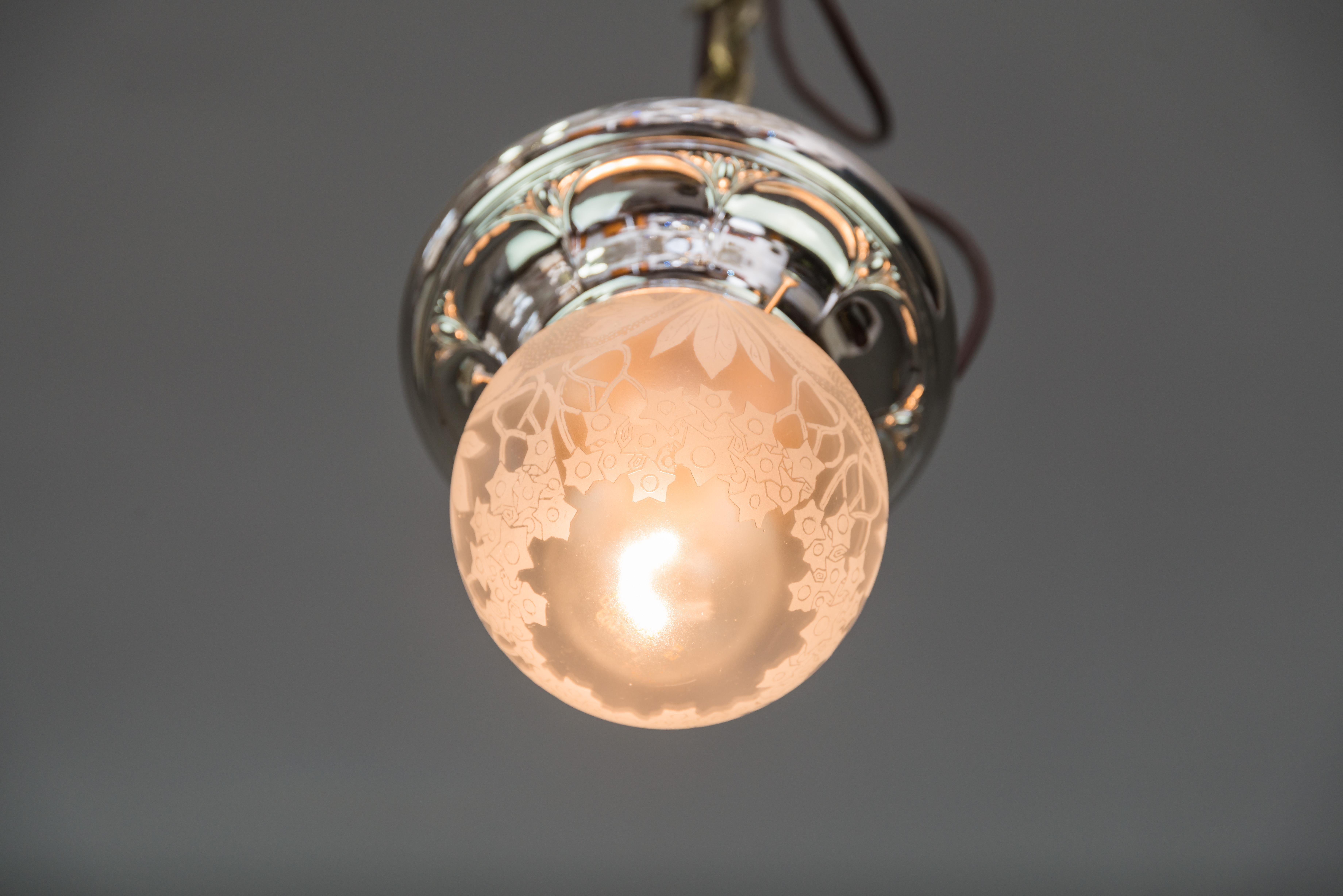 Small Jugendstil Ceiling Lamp, circa 1907 1