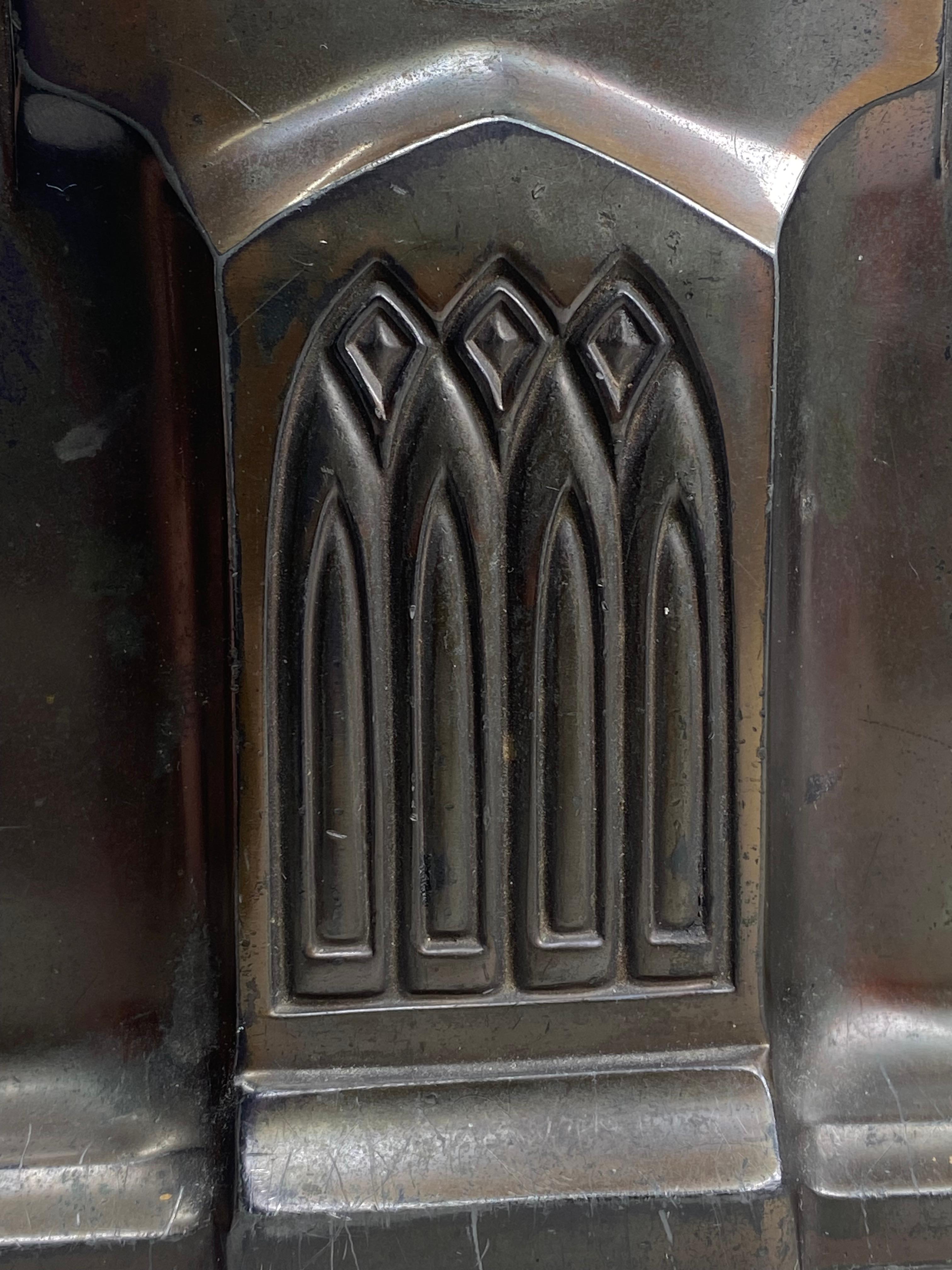 German Small jugendstil mantel clock by Junghans Darmstadt For Sale